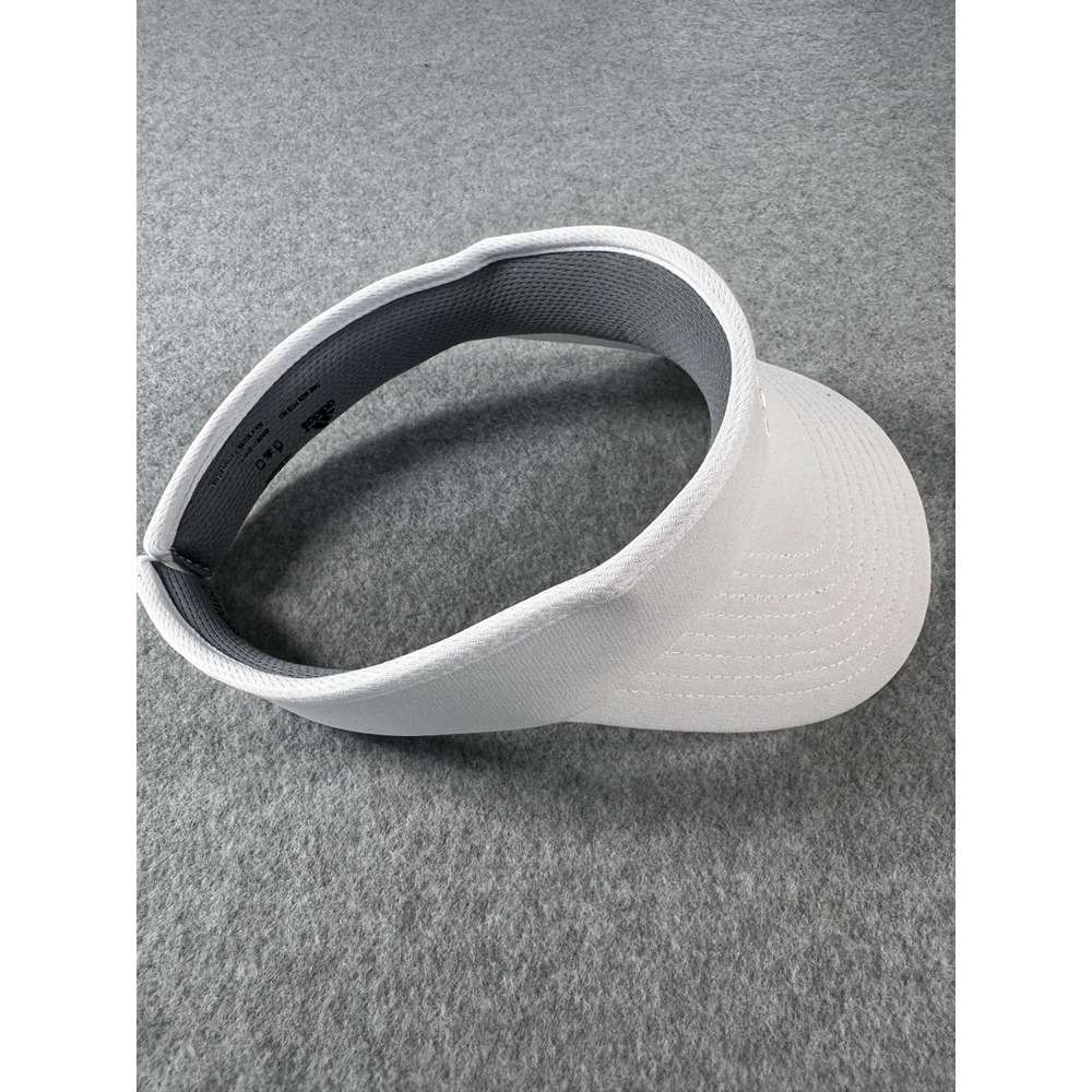 Adidas Visor Mens One Size Fits All White Climalite Golf Stretch Performance - Picture 3 of 9
